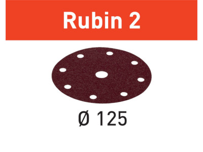 Discos de lixa STF D125/8 P80 RU2/50 Rubin 2
